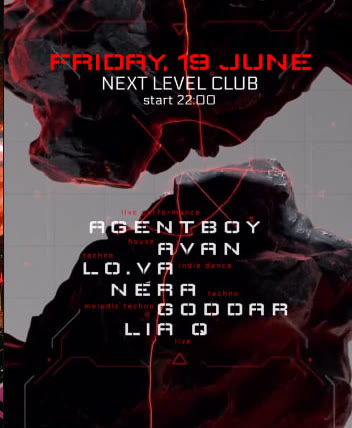 Next Level club line-up, 19 June